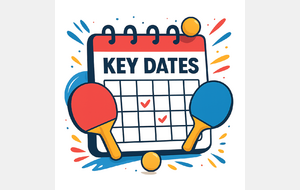 Les dates de la saison 2026-2027