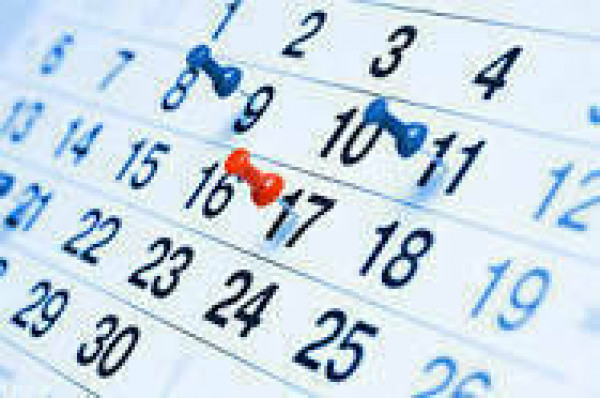 Calendriers de la phase 1