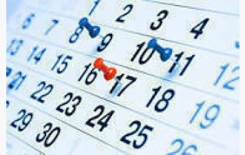 Calendriers de la phase 1